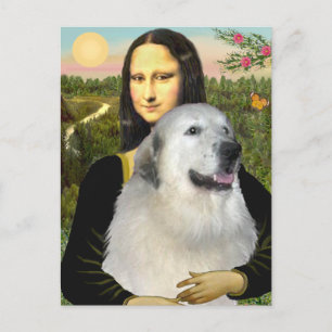 Große Pyrenäen 9 - Mona Lisa Postkarte