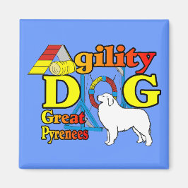 Große Pyrenäen Agility Geschenke Magnet