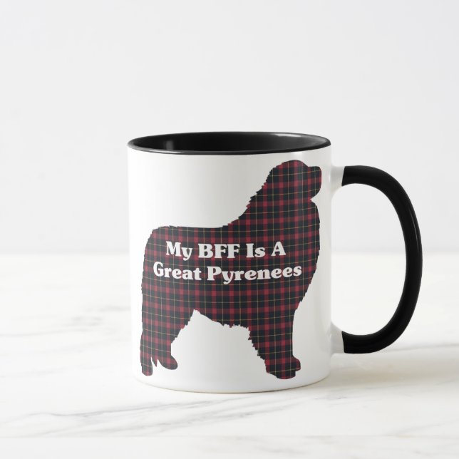 Große Pyrenäen BESTE FREUNDIN Tasse (Rechts)
