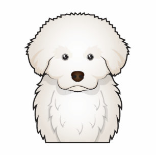 Große Pyrenäen-Cartoon Freistehende Fotoskulptur