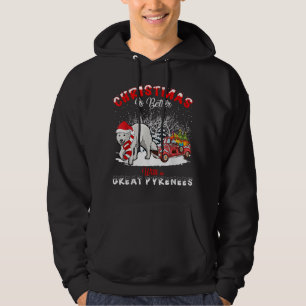 Große Pyrenäen Dog Weihnachten ist besser Hunde Li Hoodie