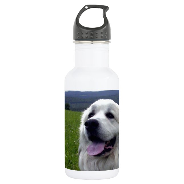 Große Pyrenäen Edelstahlflasche (Vorderseite)