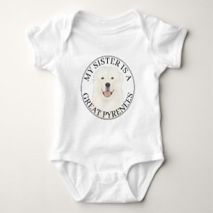 Große Pyrenäen Große Schwester Baby Strampler