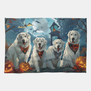 Größe Pyrenäen Halloween Gruselig Geschirrtuch