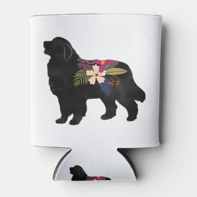 Große Pyrenäen Hund züchten Boho Silhouette Dosenkühler (Vorderseite)