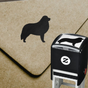 Große Pyrenäen Hundezucht Silhouette Permastempel