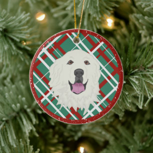 Große Pyrenäen Keramik Ornament