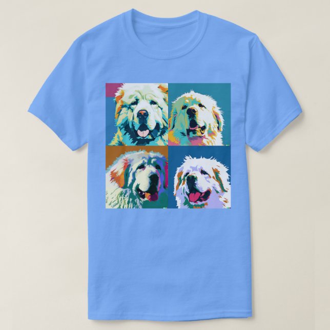 Große Pyrenäen Kunst Hund Lover Geschenke 1 T-Shirt (Design vorne)