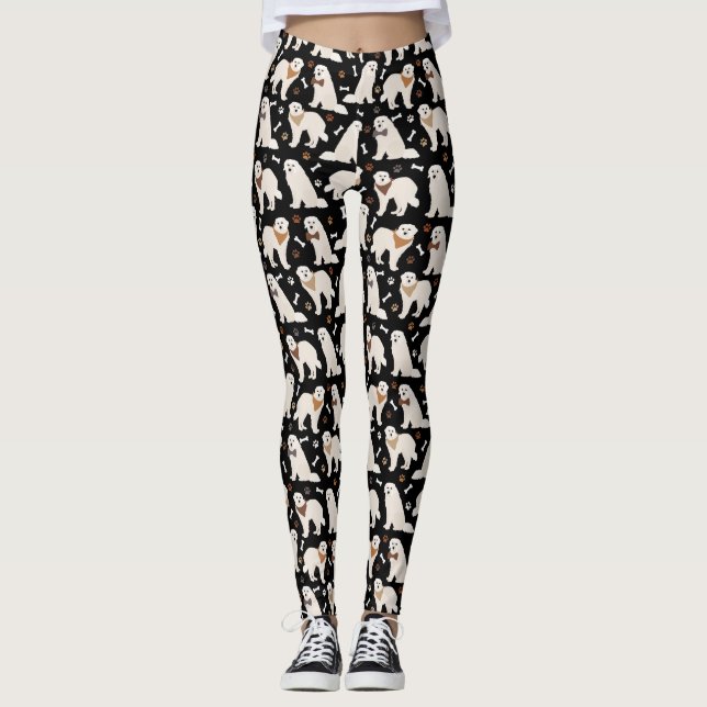 Große Pyrenäen Leggings (Vorderseite)