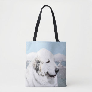 Große Pyrenäen Malerei - Original Hunde Kunst