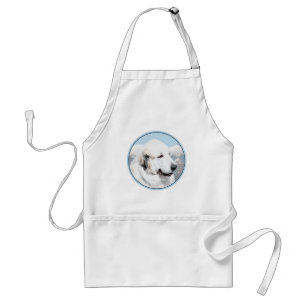 Große Pyrenäen Malerei - Original Hunde Kunst Schürze