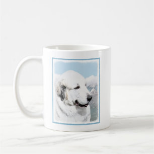 Große Pyrenäen Malerei - Original Hunde Kunst Tasse