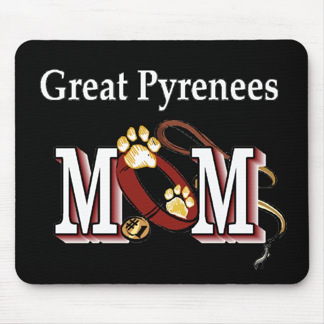 Große Pyrenäen MAMA Geschenke Mousepad (Vorne)