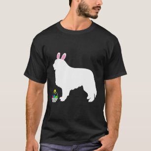 Große Pyrenäen Osterhase Hunde Silhouette T-Shirt
