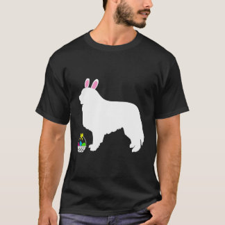 Große Pyrenäen Osterhase Hunde Silhouette T-Shirt