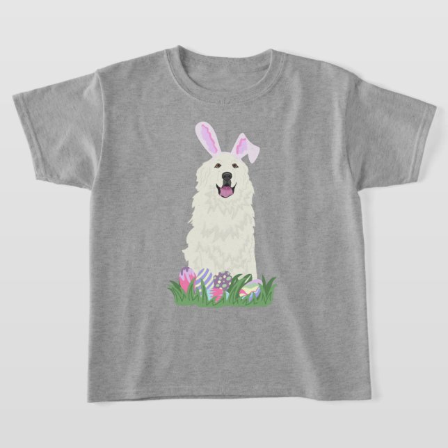 Große Pyrenäen Ostern T-Shirt (Ablage )