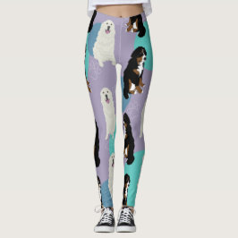 Große Pyrenäen und Berner Hunde Leggings