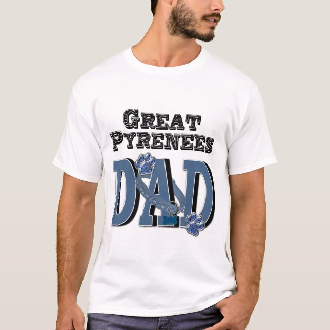 Große Pyrenäen-VATER T-Shirt (Vorderseite)
