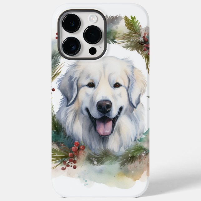 Große Pyrenäen Weihnachtsfeiertag Case-Mate iPhone Hülle (Rückseite)