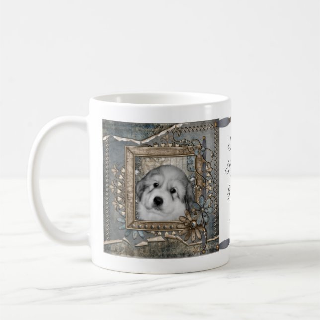 Große Pyrenäen Welpe Doppelseitige Tasse 2011 (Links)