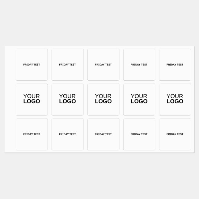 Große quadratische Klebefläche / wasserdicht Etiketten (Blatt)