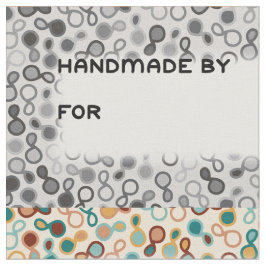 Große Quilt Labels - Paisley und Gingham Stoff