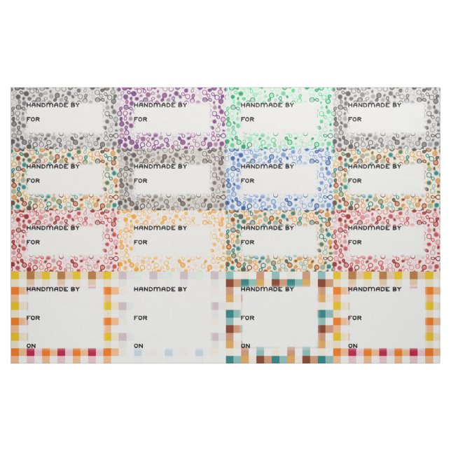 Große Quilt Labels - Paisley und Gingham Stoff (Fat Quarter (45,7 x 55,9 cm))