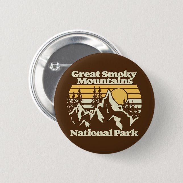 Große, rauchige Berge, Nationalpark Button (Vorne & Hinten)