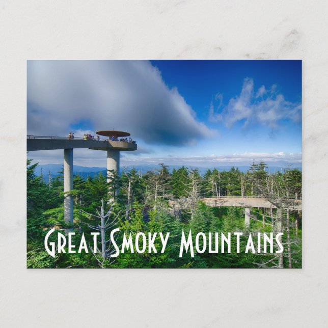 Große, rauchige Berge Postkarte (Vorderseite)