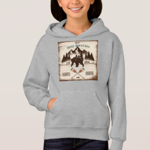 Große, rauchige Berge, TN-Bär Hoodie