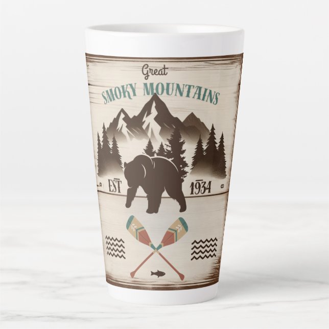 Große, rauchige Berge, TN-Bär Milchtasse (Vorderseite)