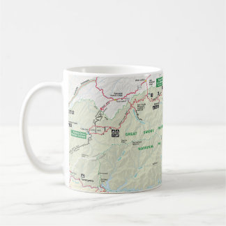 Große rauchige Gebirgskarten-Tasse Tasse