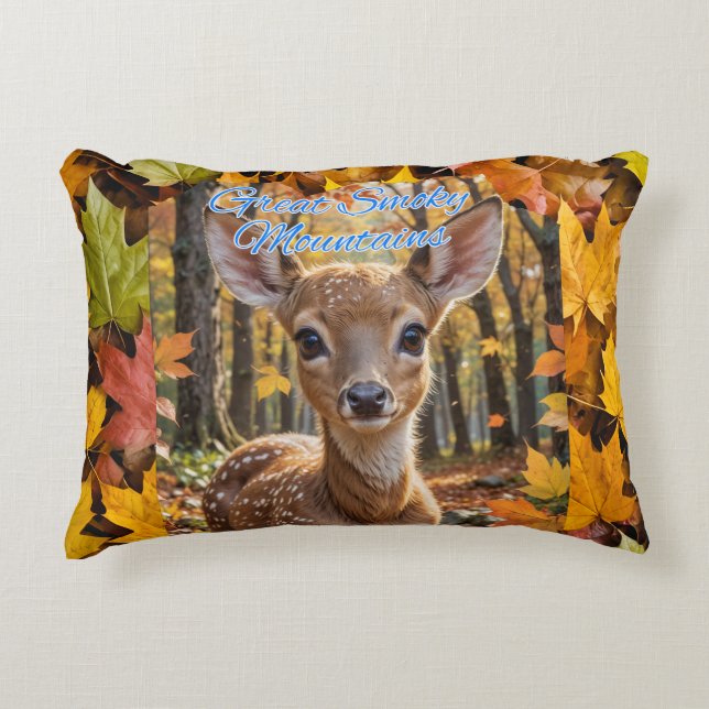 Große, rauchige Gebirgslandschaften Dekokissen (Vorderseite)