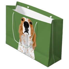 Große Redtick Coonhoundkopf-Geschenktasche Große Geschenktüte
