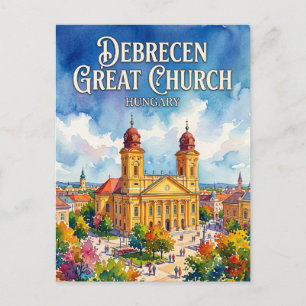 Große Reformierte Kirche, Debrecen Ungarn Postkarte