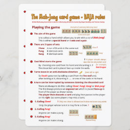 Große Regeln für das Kartenspiel - Spielen (1) Einladung