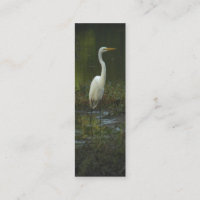 Große Reiher-Foto-Lesezeichen-Visitenkarte