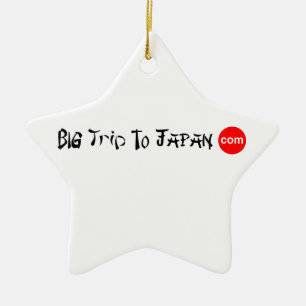 Große Reise zur Japan-Stern-Verzierung Keramikornament