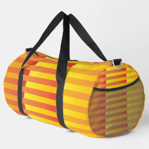 Große Reisetasche mit orange-gelb gestreiftem Must Duffle Bag