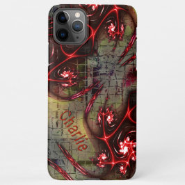 Große Relation von seltsamem Fraktal über gealtert iPhone 11Pro Max Hülle