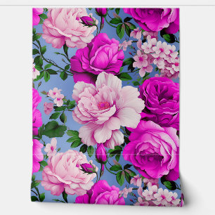 Große Retro-Lila-Rosenblüte Tapete
