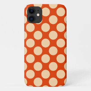 Große Retro-Punkte - hellorange und Mandarine Case-Mate iPhone Hülle