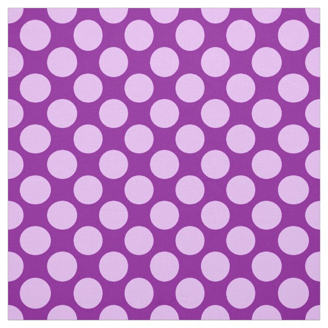 Große Retro-Punkte - orchid und lila Stoff (Muster)