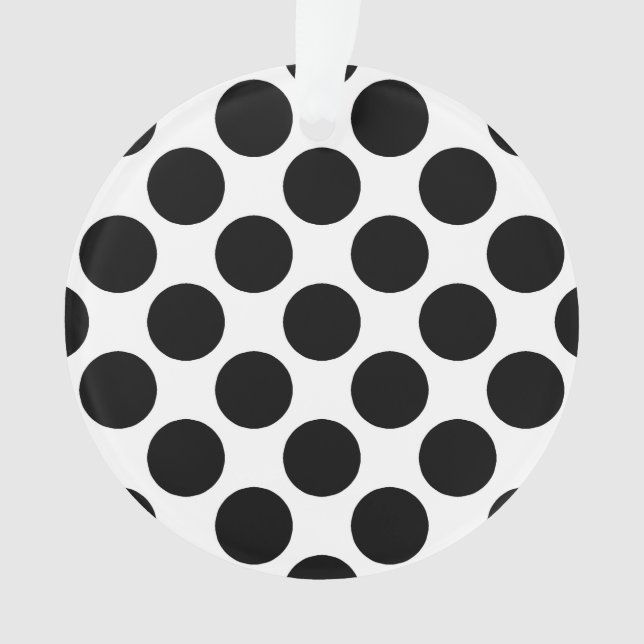 Große Retro Punkte - Schwarzweiss Ornament (Vorderseite)