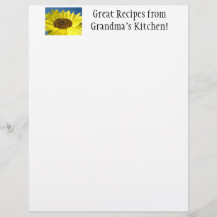 Große Rezepte aus der Küche von Großma! Briefbogen