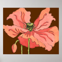 Große rosa Blume mit tiefrotem Hintergrund