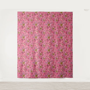 Große rosa Blume. Wandteppich