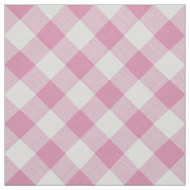 Große rosa Gingham Karo Pattern Geometrie Stoff