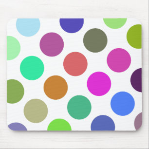 Große rosa und blaue Punkte Mousepad