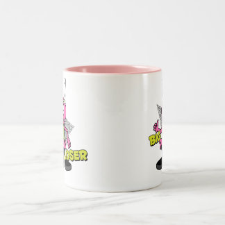 Große rosa Verlierer-Tasse Zweifarbige Tasse
